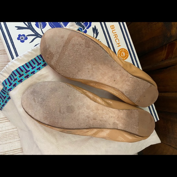 Nude Tory Burch Caroline Ballet Flats Size 9 - Picture 2 of 4